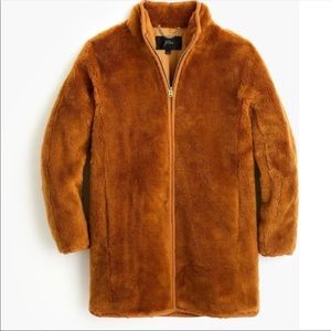 J. Crew Zip Up Teddy Coat